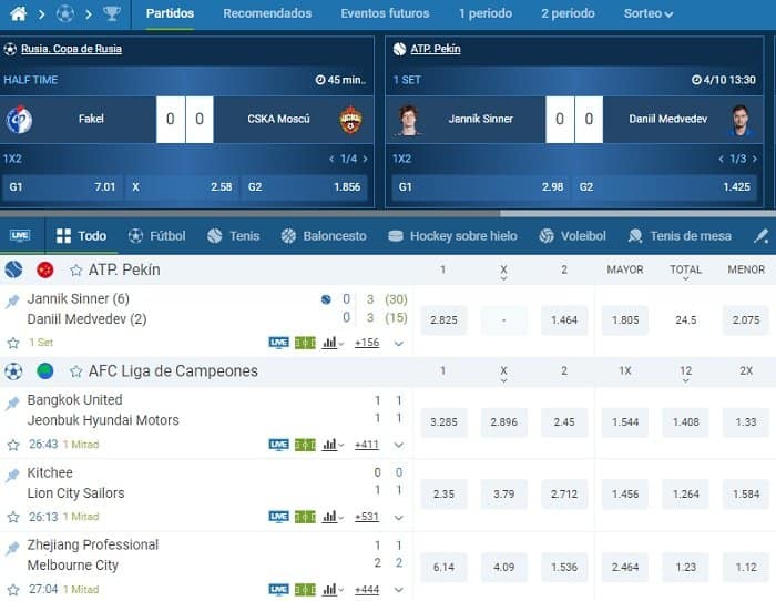 Apuesta Combinada 1xBet
