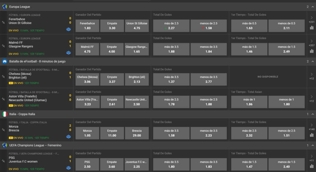 Inkabet apuestas en vivo