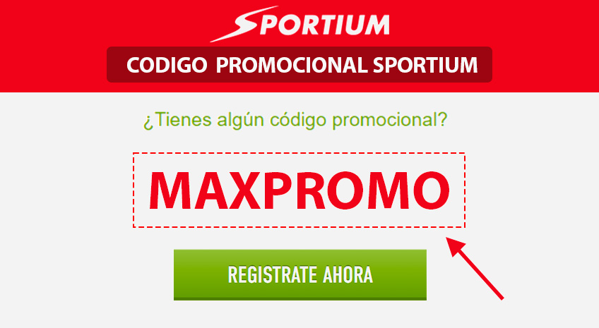codigo promocional sportium maxpromo